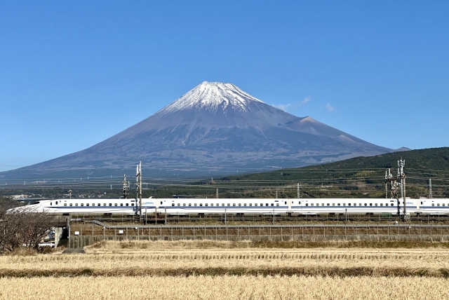 富士山と新幹線